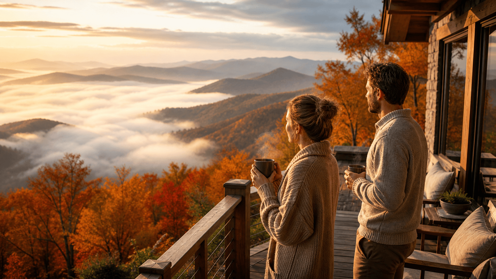 Book Now to Witness Smoky Mountain Leaf Change From Above the Clouds