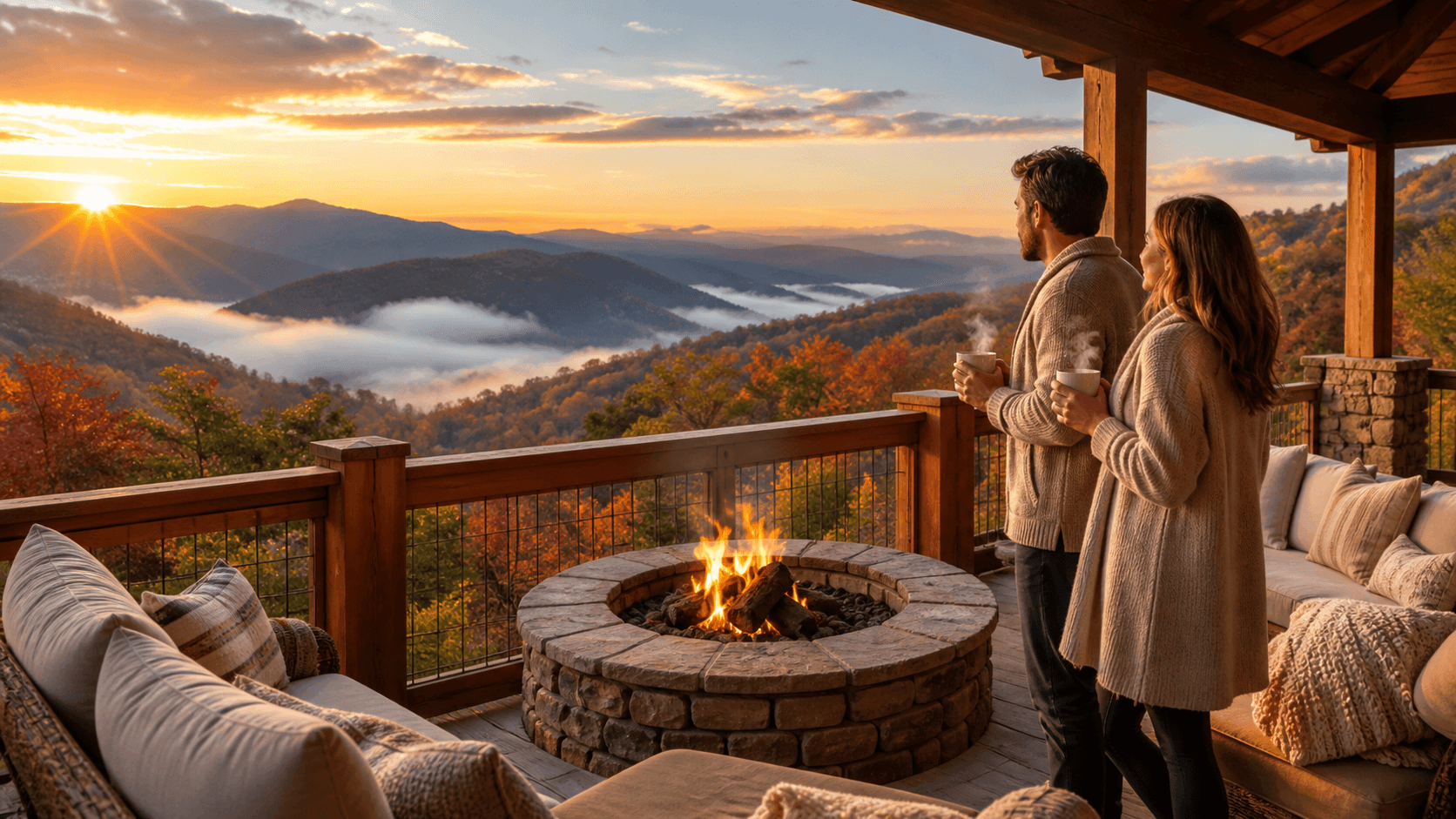 Fall Foliage Above the Clouds on Glory Mountain