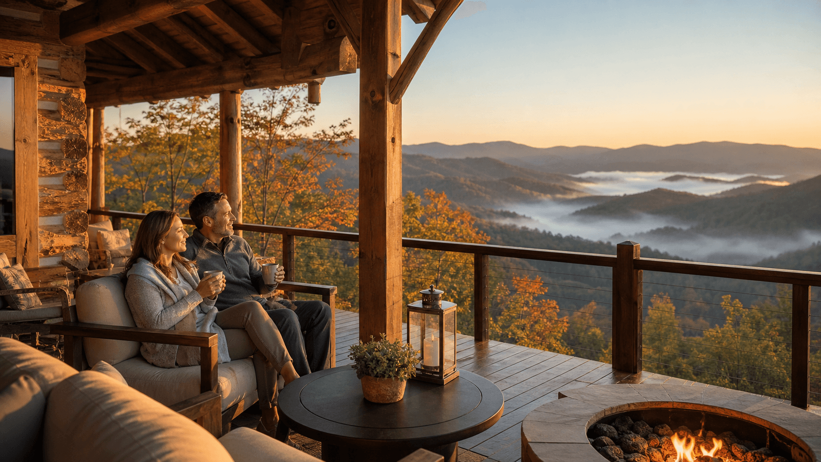 Romantic Weekend Getaways at Bryson City Glory Mountain Cabins