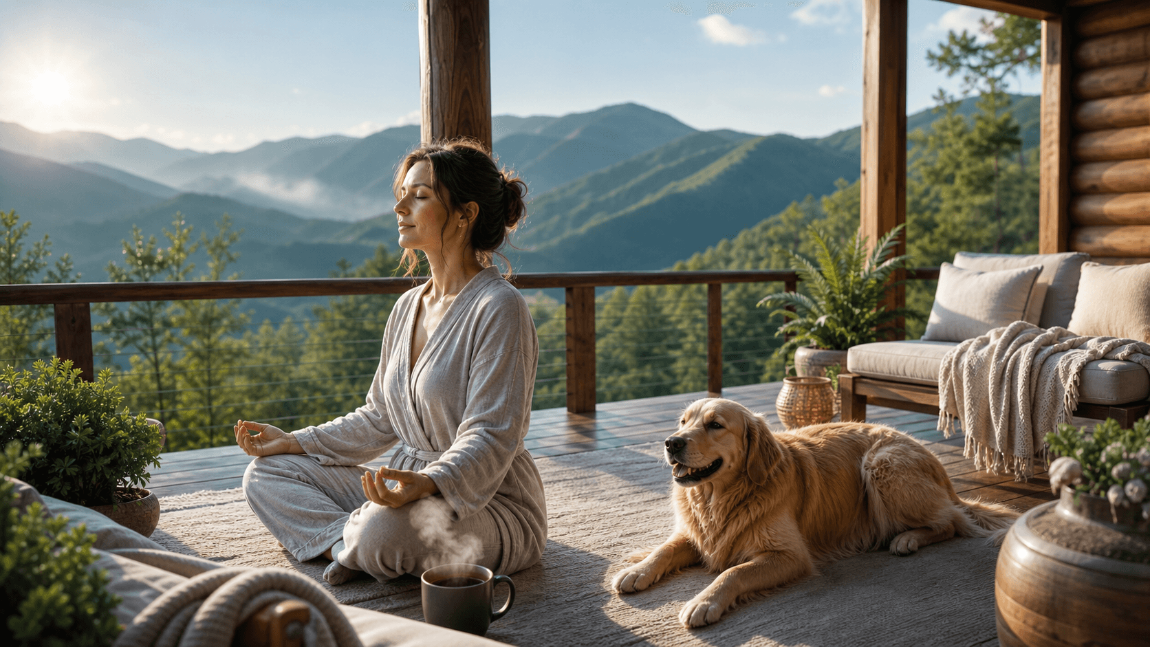 Soul-Restoring Self-Care in a Pet-Friendly Smoky Mountain Cabin