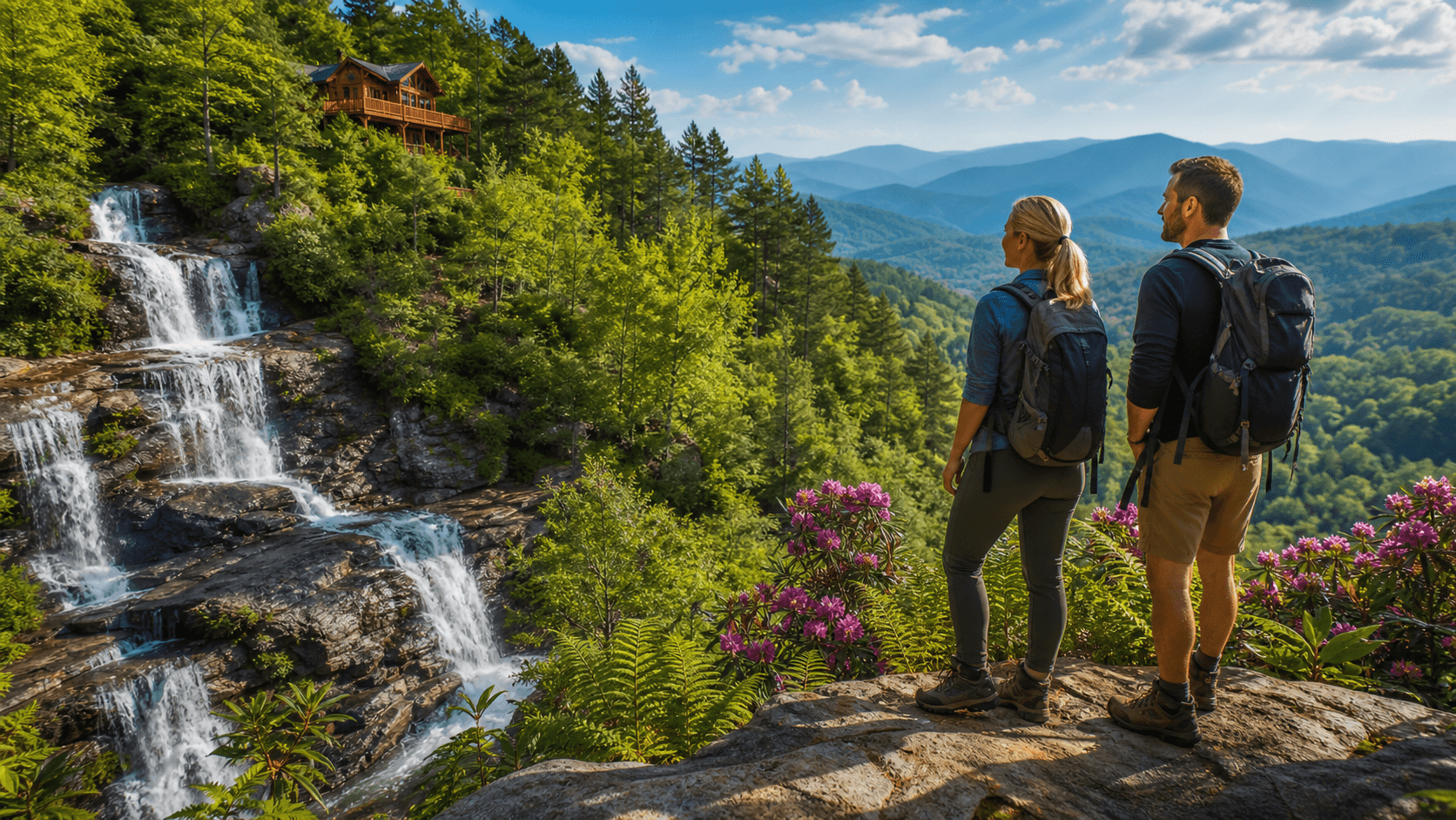 Waterfall Views and Cascades Near Bryson City